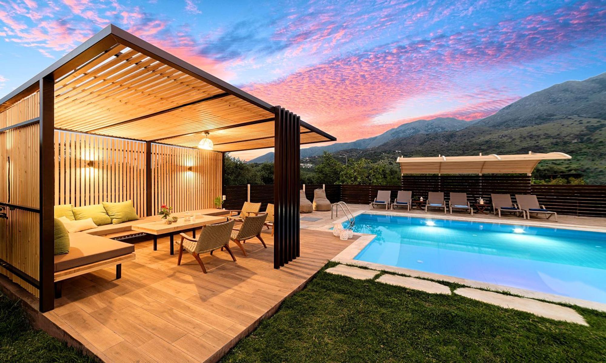 Cretan Sunrise Villa Heated Pool Dhimitroulianá Exterior foto