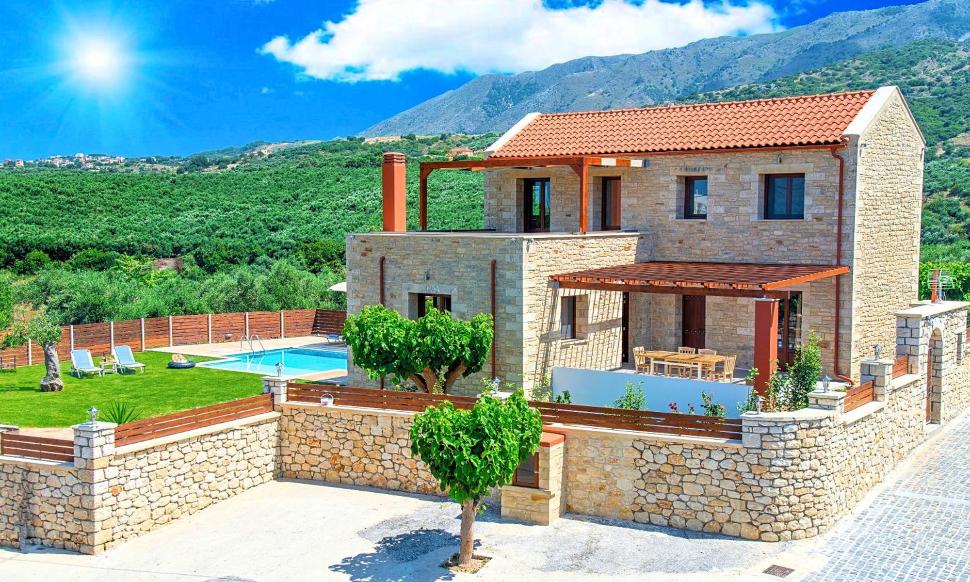 Cretan Sunrise Villa Heated Pool Dhimitroulianá Exterior foto