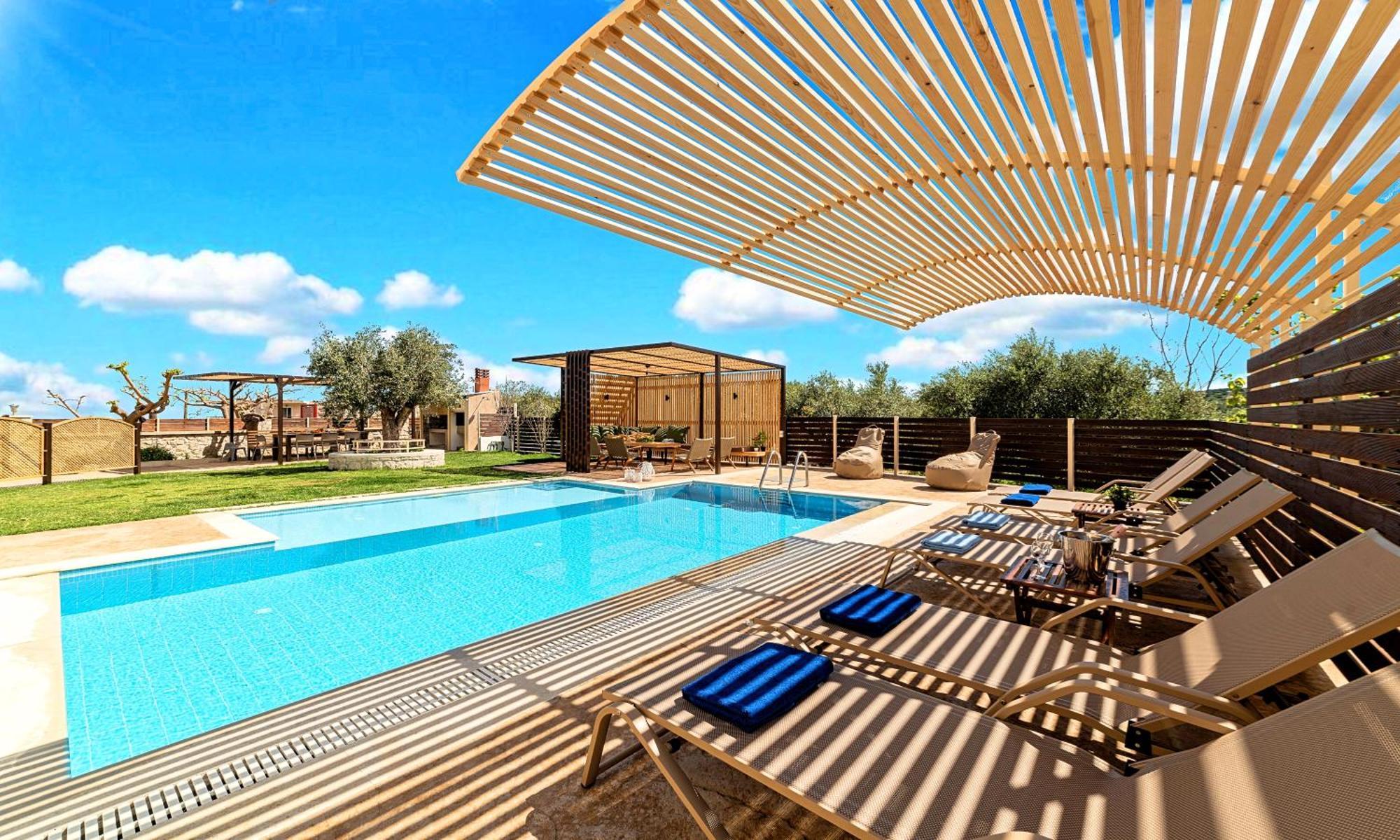 Cretan Sunrise Villa Heated Pool Dhimitroulianá Exterior foto